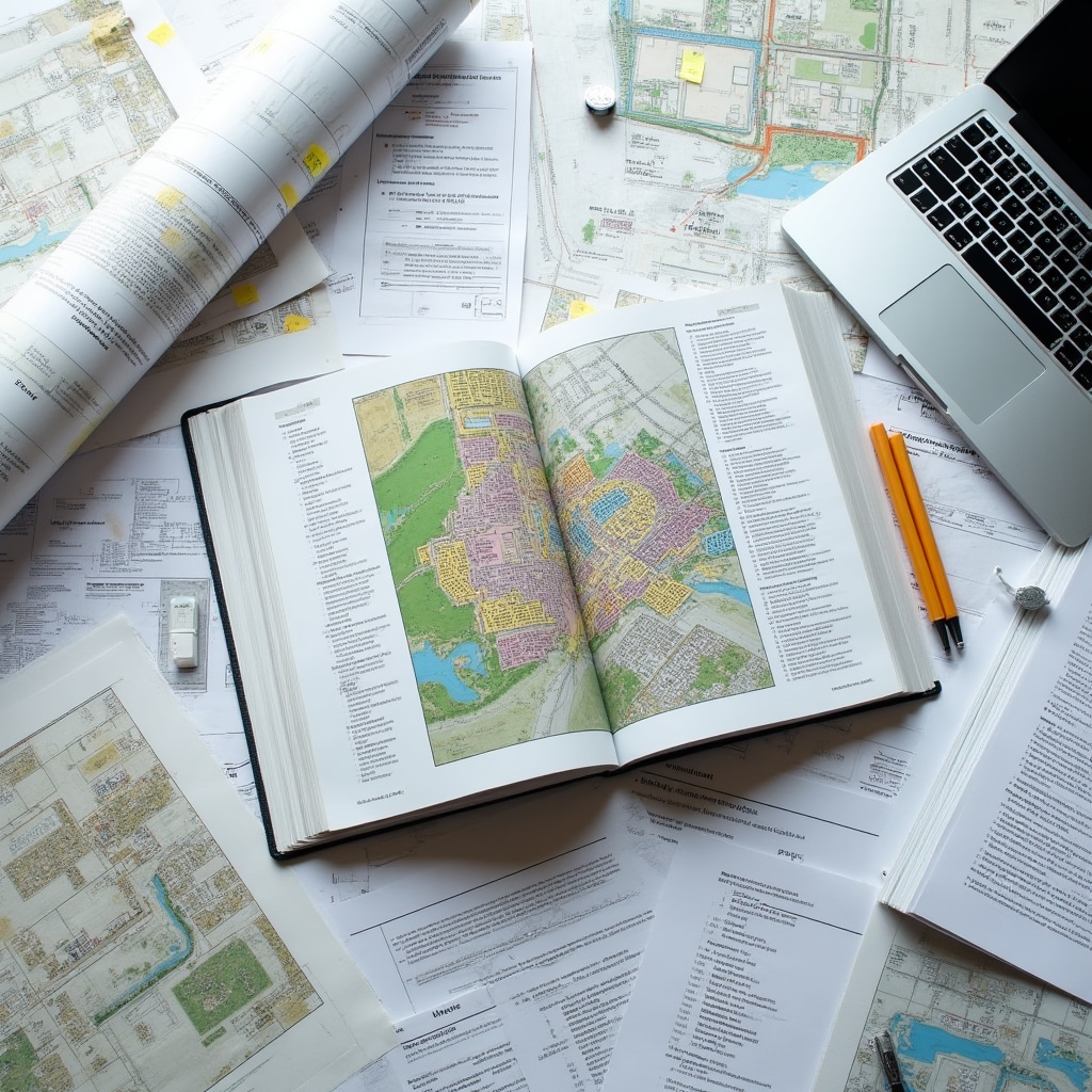 Urban planning regulatory documents and zoning maps